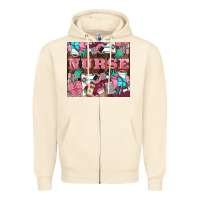 Sandshell Nurse Zipper Hoodie - LillyAllenDesigns