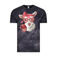 Cloud Black cute baby lamb valentines day Vintage Tee - Jasminsmagicworld