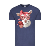 Vintage Denim cute baby lamb valentines day Vintage Tee - Jasminsmagicworld