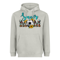 Moon Dust western leopard cowhide sunflowers  glitter mom soccer Heavyweight Hoodie - Artiststas