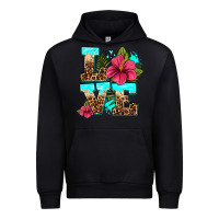 Black love summer with flowers Urban Hoodie - AdoDesignShop