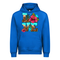 Cobalt love summer with flowers Urban Hoodie - AdoDesignShop