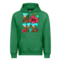 Emerald love summer with flowers Urban Hoodie - AdoDesignShop
