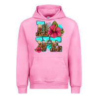 Fuchsia Pink love summer with flowers Urban Hoodie - AdoDesignShop