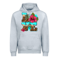 Heather Grey love summer with flowers Urban Hoodie - AdoDesignShop