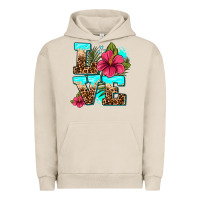 Pigment French Oak love summer with flowers Urban Hoodie - AdoDesignShop