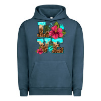 Pigment Midnight Navy love summer with flowers Urban Hoodie - AdoDesignShop