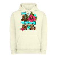 Pigment Pistachio love summer with flowers Urban Hoodie - AdoDesignShop