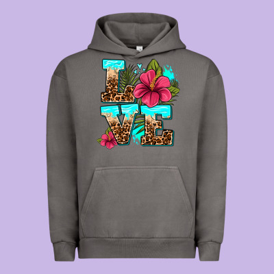 Love Summer With Flowers Urban Hoodie Designed By Adodesignshop