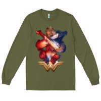 Army Green wonder woman movie arms crossed t shirt Long Sleeve Tee - InspiraDesign