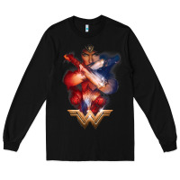 Black wonder woman movie arms crossed t shirt Long Sleeve Tee - InspiraDesign