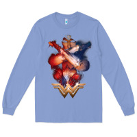 Colony Blue wonder woman movie arms crossed t shirt Long Sleeve Tee - InspiraDesign