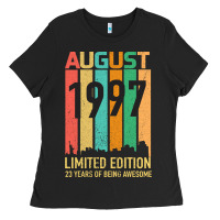 Black August 1997 23 Years Old 23rd Birthday Ladies Tee - Bettercallsaul