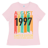 Bubblegum Pink August 1997 23 Years Old 23rd Birthday Ladies Tee - Bettercallsaul