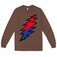Chestnut Lazy Lightning Bolt Long Sleeve Tee - InspiraDesign