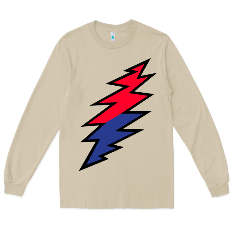 Lazy Lightning Bolt Long Sleeve Tee by InspiraDesign | Teevron
