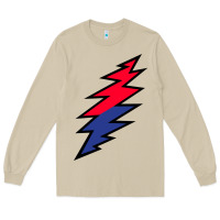 Mushroom Lazy Lightning Bolt Long Sleeve Tee - InspiraDesign
