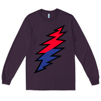 Plum Lazy Lightning Bolt Long Sleeve Tee - InspiraDesign