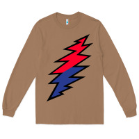 Toasted Coconut Lazy Lightning Bolt Long Sleeve Tee - InspiraDesign