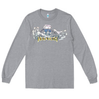 Heather Grey Megadeath caught Long Sleeve Tee - InspiraDesign