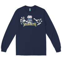 Navy Megadeath caught Long Sleeve Tee - InspiraDesign