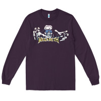 Plum Megadeath caught Long Sleeve Tee - InspiraDesign