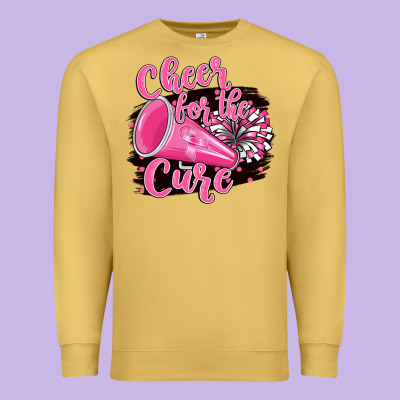 Cheer For The Cure Premium Sweatshirt Designed By Barkaloodesign