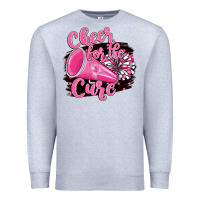 Heather Grey Cheer For The Cure Premium Sweatshirt - BarkalooDesign