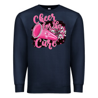 Navy Cheer For The Cure Premium Sweatshirt - BarkalooDesign