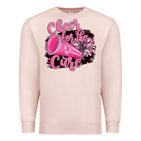 Pale Pink Cheer For The Cure Premium Sweatshirt - BarkalooDesign