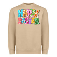 Mushroom Happy Easter Heavyweight Sweatshirt - CowhideDigitalArt