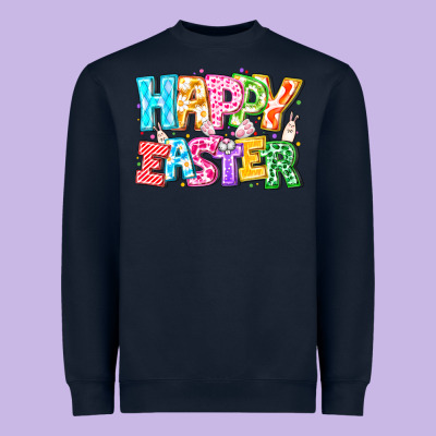 Happy Easter Heavyweight Sweatshirt Designed By Cowhidedigitalart