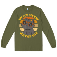 Funny Retro Sunset Eff You See Kay Why Oh You Cat Lovers T Shirt Long Sleeve Tee | Teevron