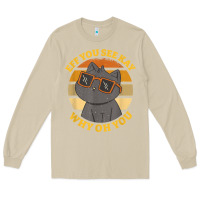 Mushroom funny retro sunset eff you see kay why oh you cat lovers t shirt Long Sleeve Tee - ArtChic