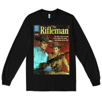 Black The Rifleman Retro Western Long Sleeve Tee - ArtChic