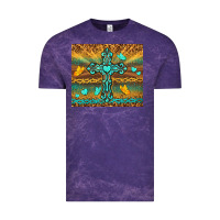 Cloud Purple western cross Vintage Tee - TumblerDesignByShophia