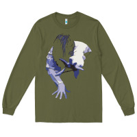 Army Green sadako 1 Long Sleeve Tee - ArtChic