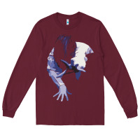 Burgundy sadako 1 Long Sleeve Tee - ArtChic