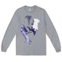 Heather Grey sadako 1 Long Sleeve Tee - ArtChic