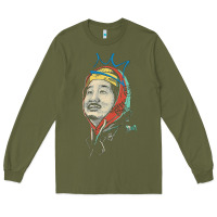 Army Green animated bobby lee tiger belly Long Sleeve Tee - ArtChic