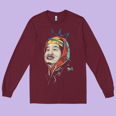 Animated Bobby Lee Tiger Belly Long Sleeve Tee Designed By Artchic
