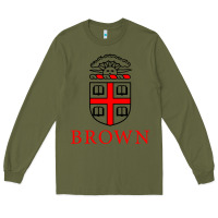 Army Green brown university Long Sleeve Tee - ArtChic