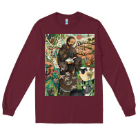 Burgundy saint francis Long Sleeve Tee - ArtChic