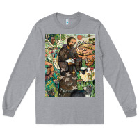 Heather Grey saint francis Long Sleeve Tee - ArtChic
