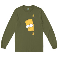 Army Green simpsons Long Sleeve Tee - ArtChic