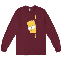 Burgundy simpsons Long Sleeve Tee - ArtChic