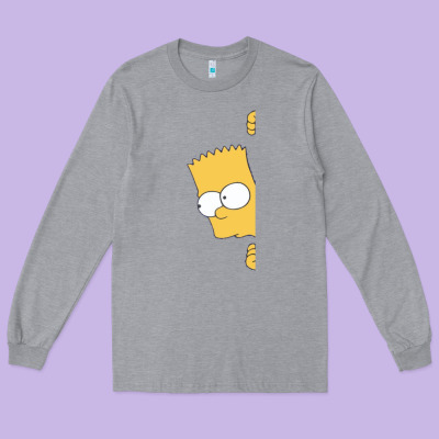 Simpsons Long Sleeve Tee Designed By Artchic