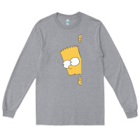 Heather Grey simpsons Long Sleeve Tee - ArtChic