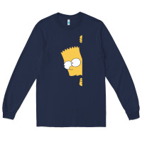 Navy simpsons Long Sleeve Tee - ArtChic