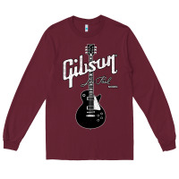 Burgundy les paul classic guitar classic Long Sleeve Tee - ArtChic